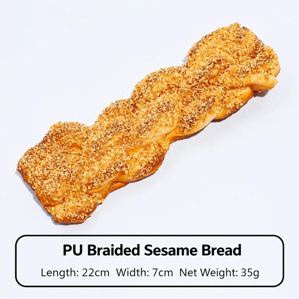 Soft Simulation Bread PU Stress Relief Squeeze Toy Waffle Biscuit Pineapple Bun Realistic Food Fidget Toy Photography Props