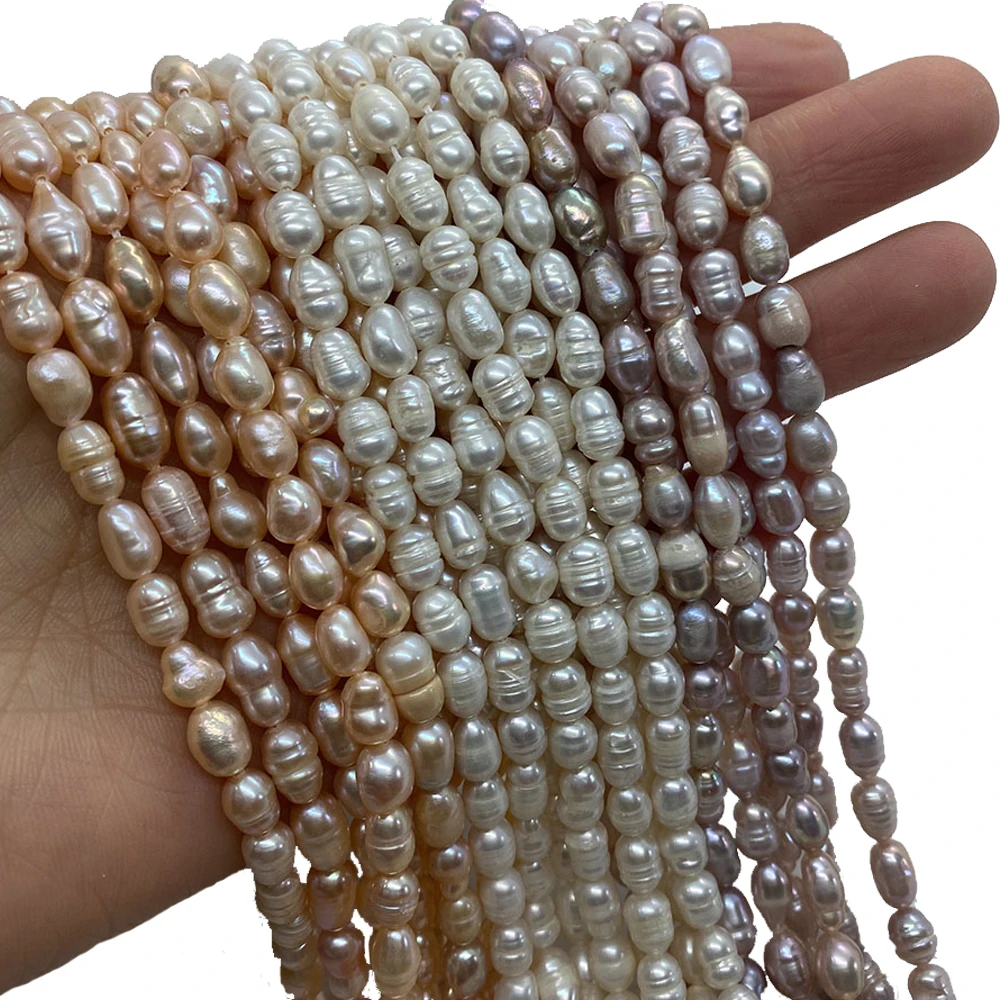 

Natural Freshwater Pearls Beads Rice-shaped 2mm3mm Beads for Jewelry Making DIY Necklaces Bracelets Earrings Pearl Accessories