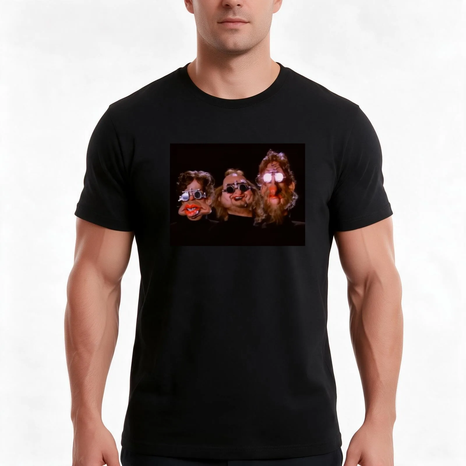 Land of Confusion Shades T-Shirt Summer Casual Cotton Tee Oversized Streetwear Tops Vintage Graphic Print Unisex Men Women
