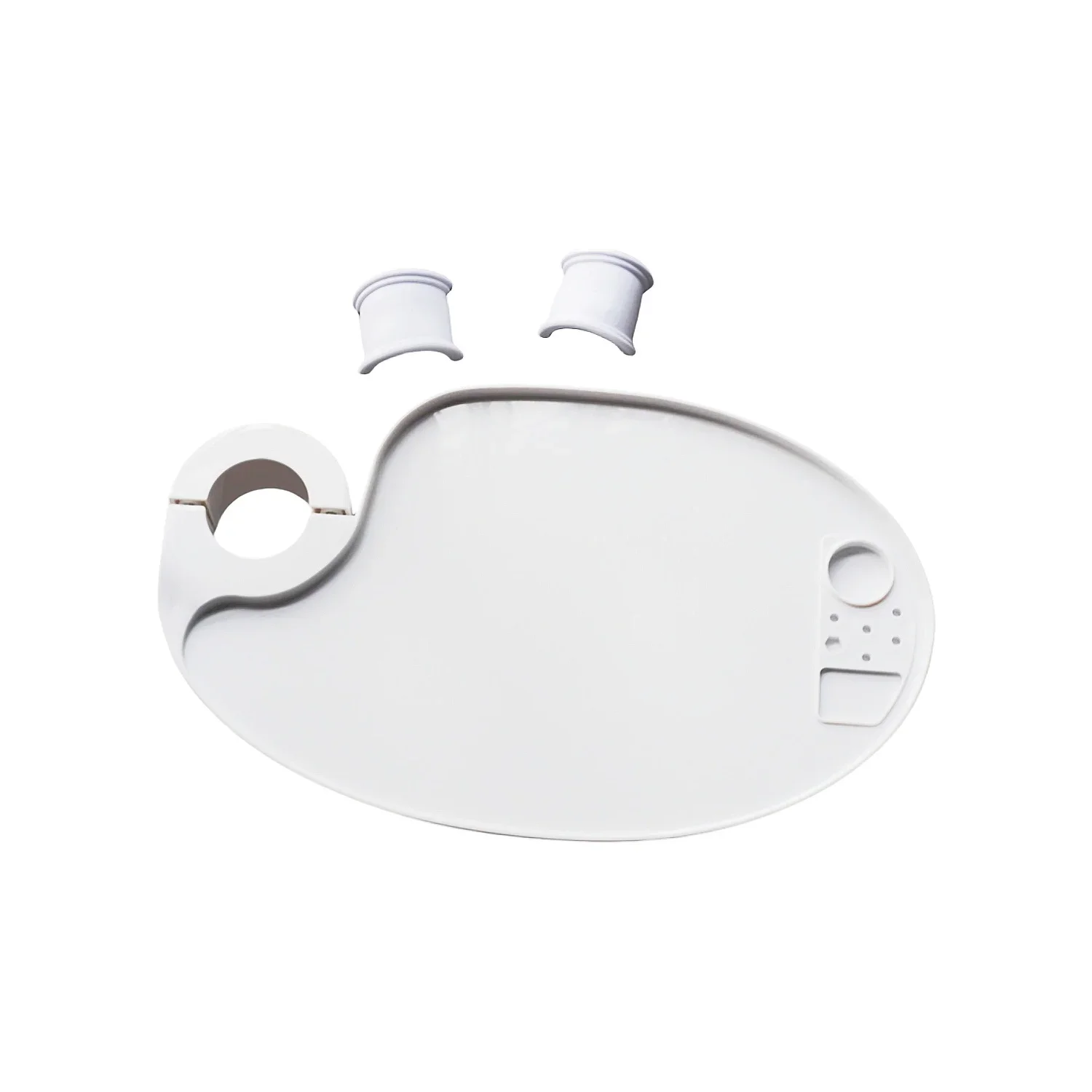 

1PC Adjustable 45/50mm Dental Lab Scaler Tray Rotatable Bracket 12kg Load White Plastic for Chair Unit