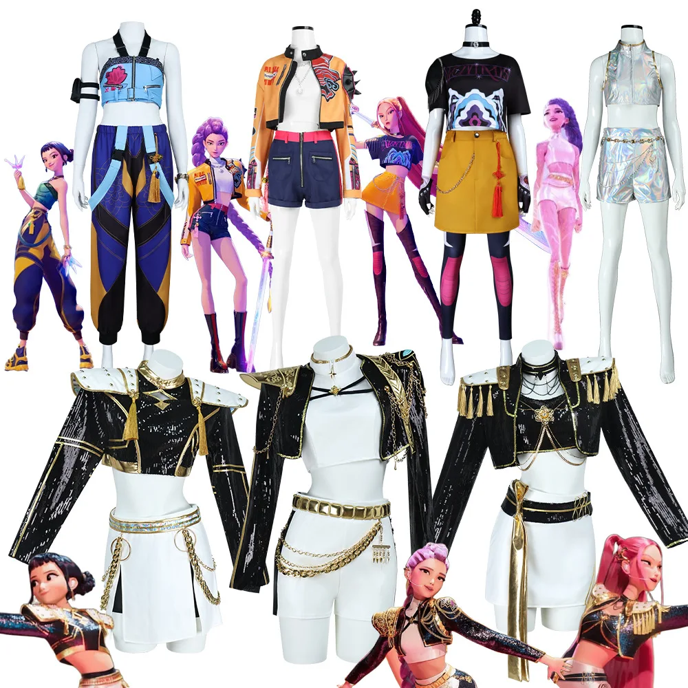 

K-POP Witch Hunters Girls Group Mira Cosplay Rumi Cosplay Clothes Zoey Performance Costume Witch Hunters Girls Cosplay Dress