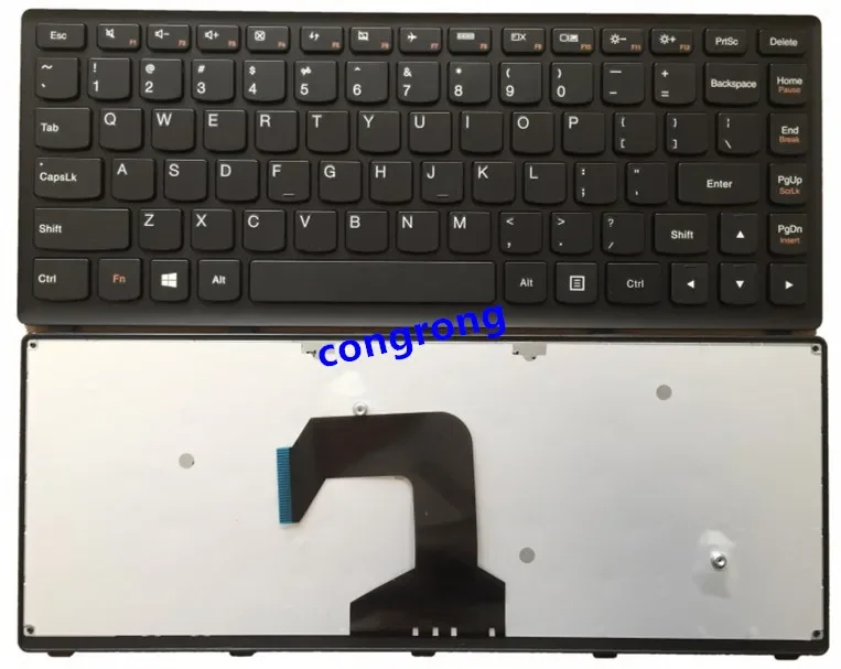 Teclado de laptop americano para lenovo ideapad s300 s410 s400 s405 s415 S40-70 S40-70touch laptop e teclado preto