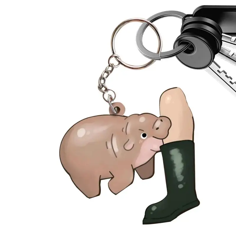 

Милый брелок с бегемотом, украшение в виде бегемота, очаровательный милый мультяшный бегемот, игрушки, детский бегемот, многофункциональный кулон в виде бегемота на день рождения, Holid