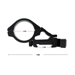 Quick Release Offset Lantern Mount Holder, Picatinny Rail, 45 ° Vision, Hunting Gun Mount accessories, 20mm, 25.4 millimeters 10 Main Sales Trail Picatinny 20mm - №4