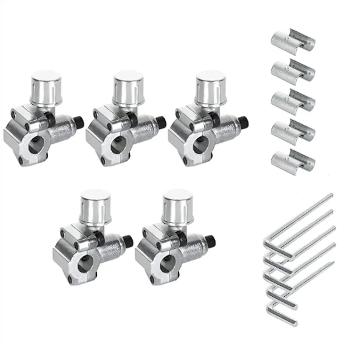 ABFW 5Pack BPV-31 Piercing Valve Line Tap Valve Kits Adjustable for Air Conditioners HVAC 1/4 Inch,5/16 Inch,3/8 Inch Tubing