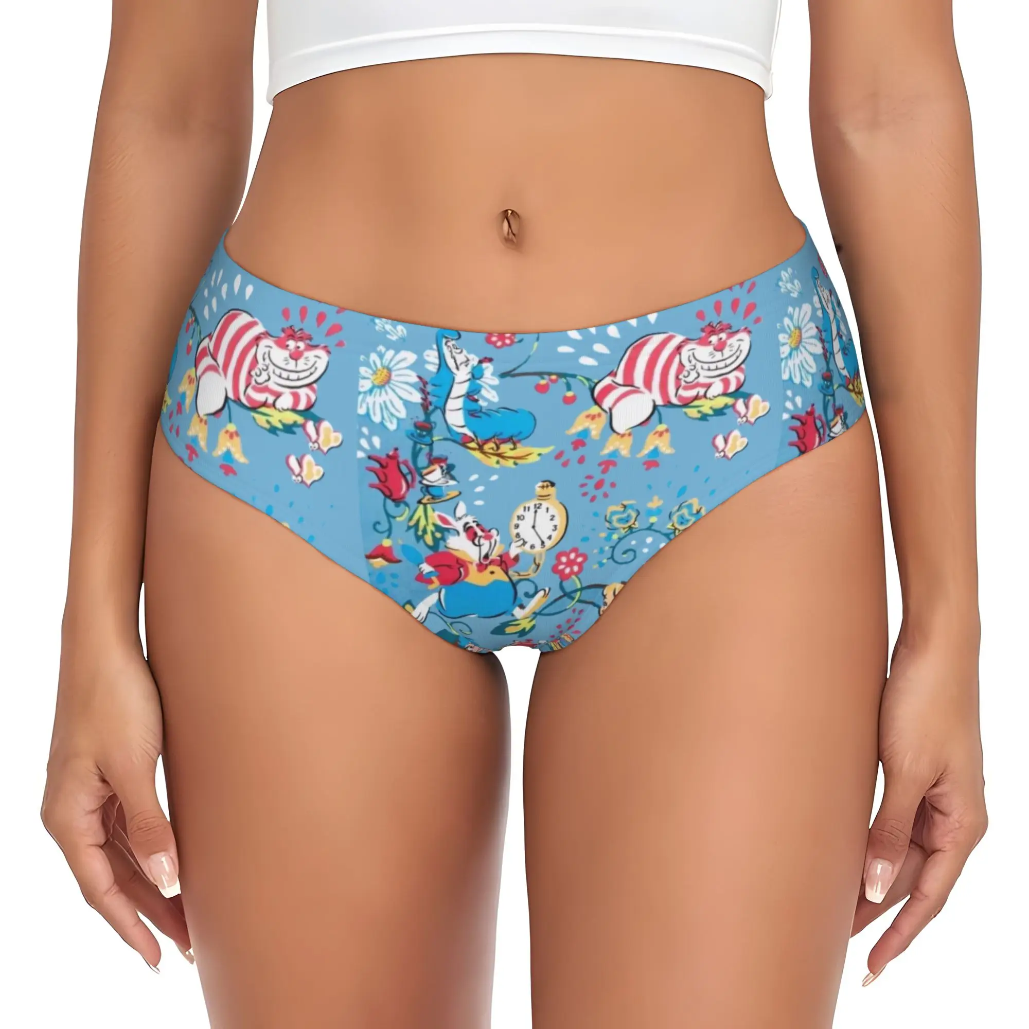 Custom C-Cheshire Anime Cat Brief Panties for Women Comfort Stretch  Underwear