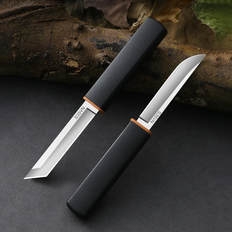 Stainless Steel 2-in-1 Double Straight Knife Utility Sharp Pocket Knives Portable Outdoor Survival Cutting Tools Fishing Knife