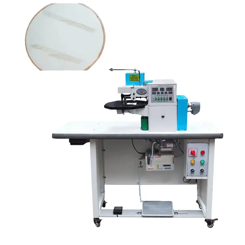 

Notebook automatic gluing folding machine leather edge upper hot water mud shoes sewing tape edge folding bag suitcase