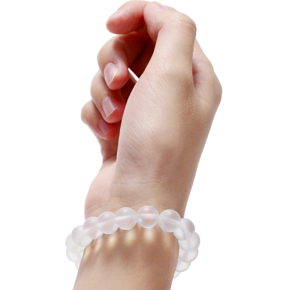 1 Strand 6mm 8mm 10mm Round Crystal Moonstone Natural Stone Beads For DIY Jewelry Making Accessories Necklace/Bracelet