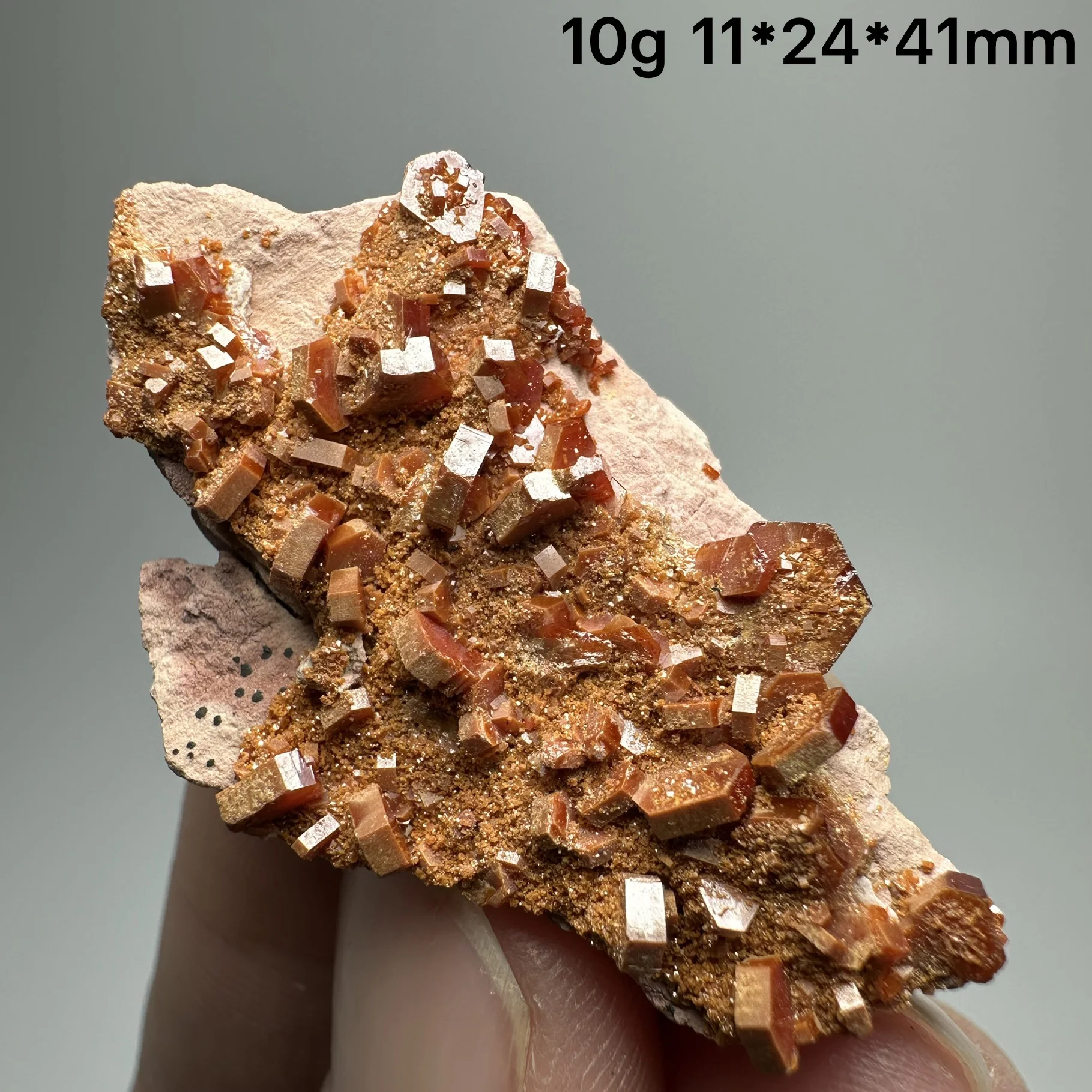 Natural Stone Premium l Vanadinite Red eet Mineral Specimen Display Eonal Crystal Teaching Ornament Accories