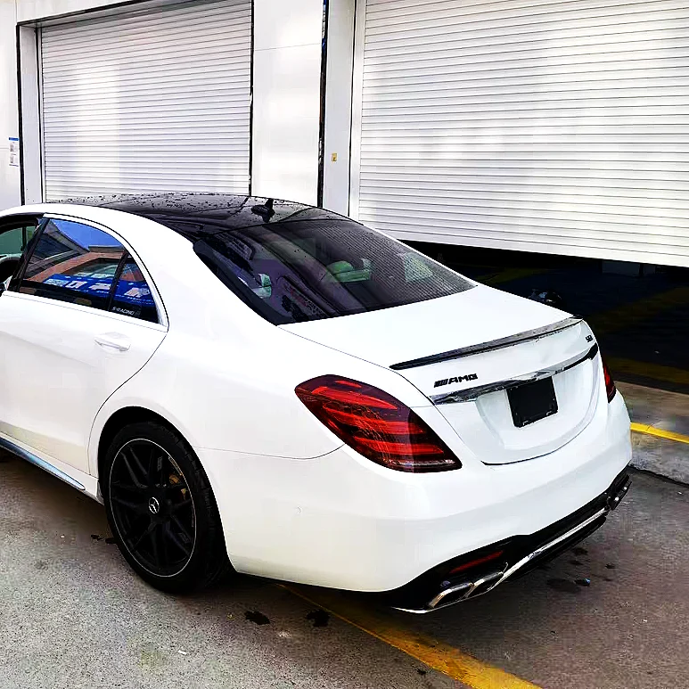 Rear Trunk Lid Boot Ducktail Spoiler Wings For 2014-2020 Mercedes Benz S-Class W222 S300 S350 S400 S500 S550 S63 4 Door Tuning