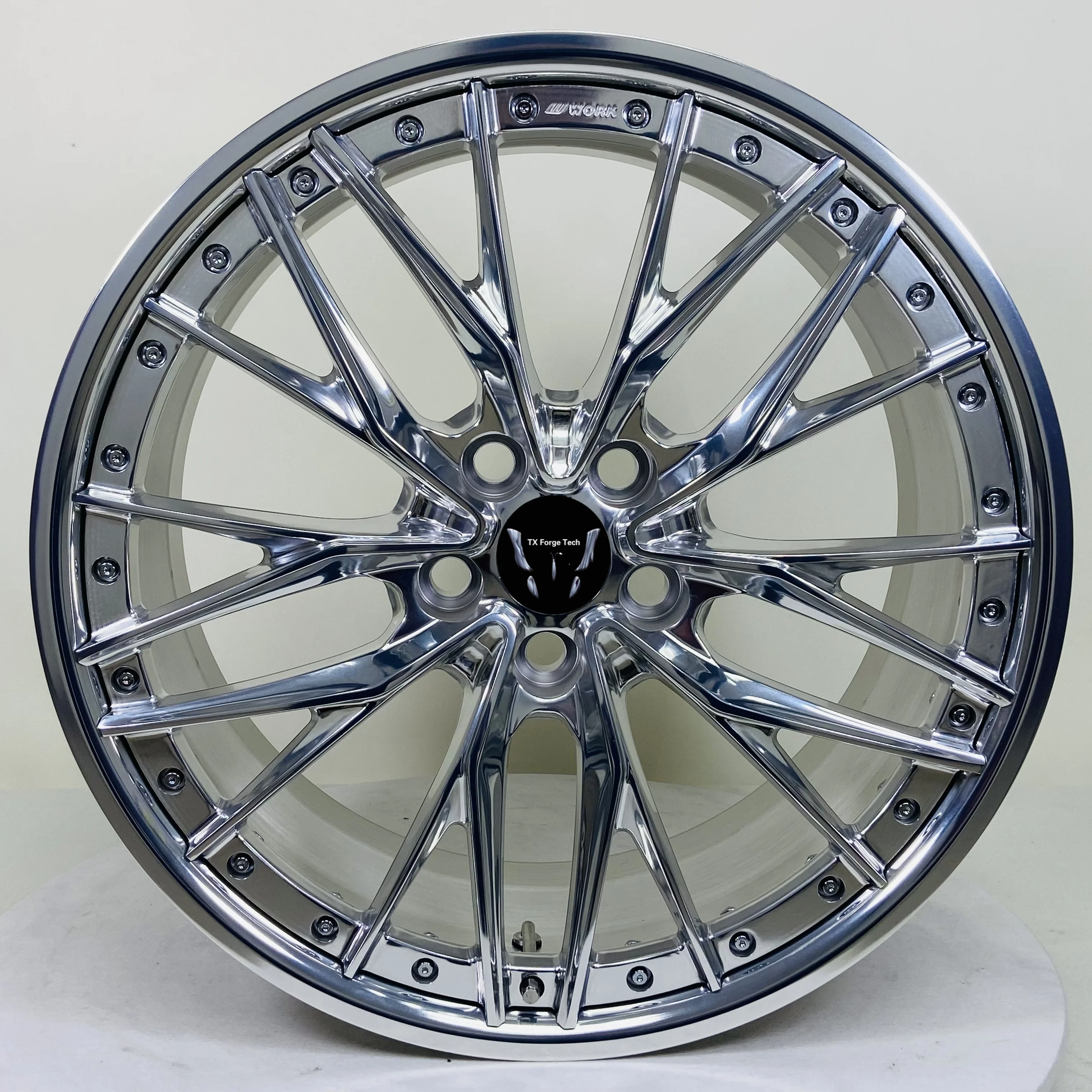 

High Quality Forged Rim 17 18 19 20 Inch Alloy Wheels 2 Piece 5x112 5x114 3 5x120 Passenger Car Wheels