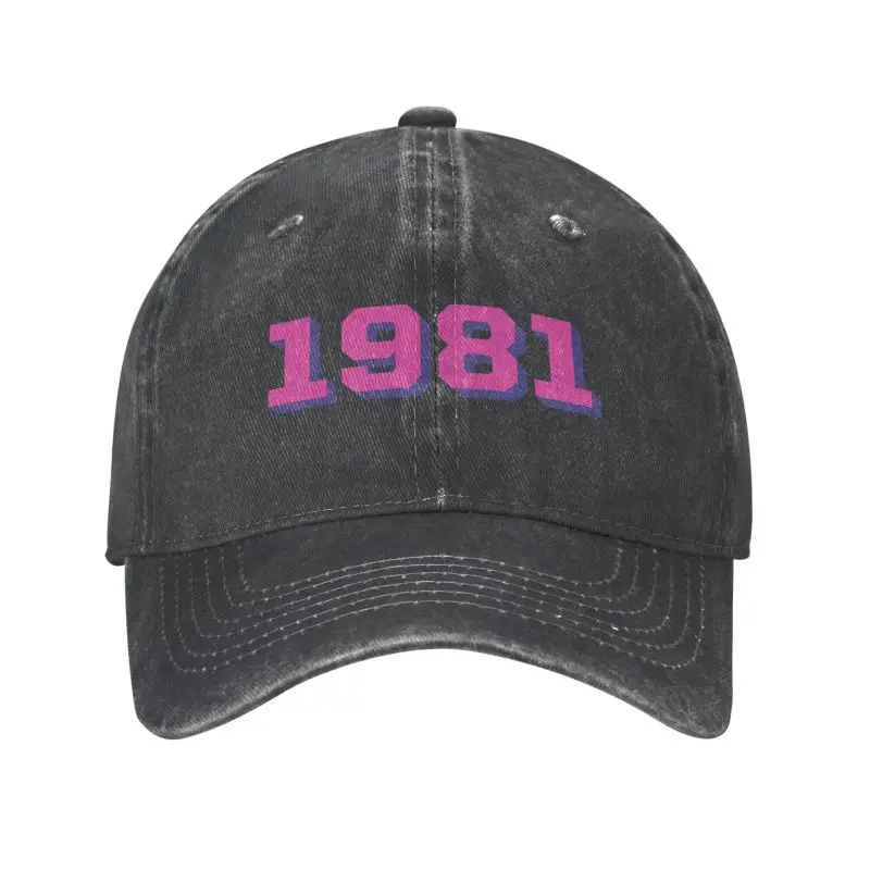 

Punk Cotton Born In 1981 Birthday Gifts Baseball Cap Men Women Adjustable Dad Hat Outdoor