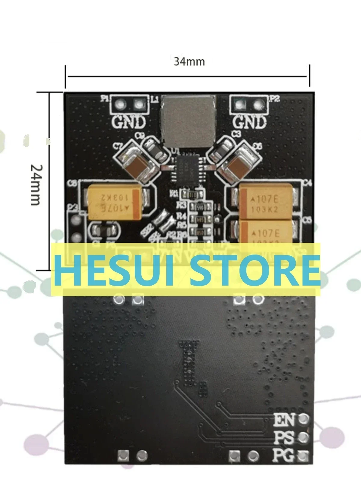 TPS63020 automatic step-down power supply module board 2.5v 3.3v 4.2v 5v lithium battery low ripple