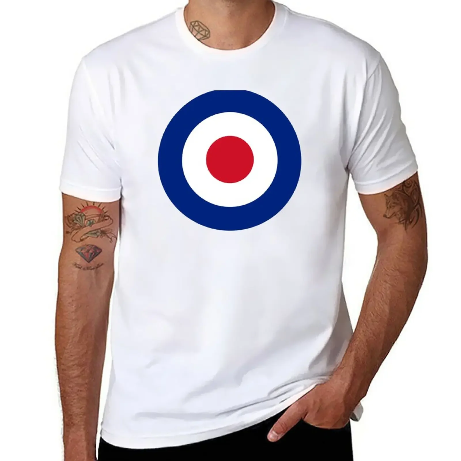 Classic RAF British Roundel (Mod Target) T-Shirt plus sizes summer top summer tops mens graphic t-shirts pack