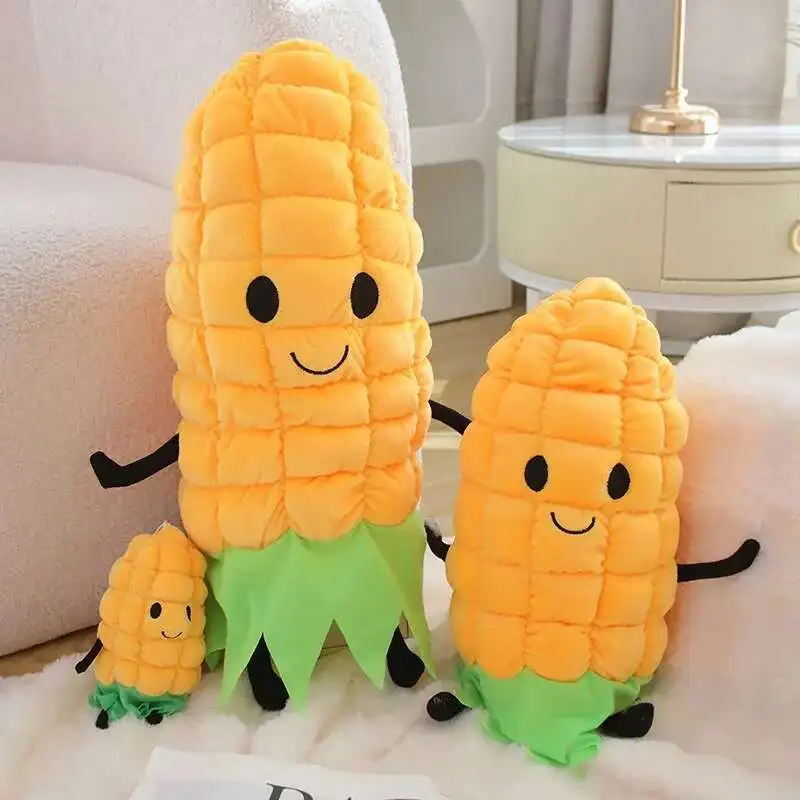 New Cute Lovely Plants Corn Plush Toy Stuffed Plush Toy Cushion Birthday Gift Vegetable Fruit Plush Pillow