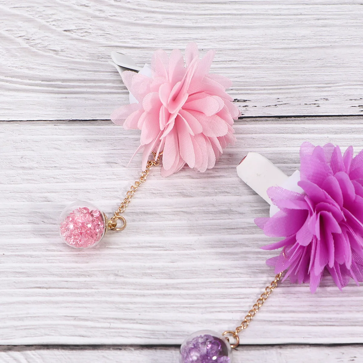 

2pcs Car Perfume Freshener Flower Shape Aromatherapy Diffuser Clips Vent Air Outlet Accessories Air Freshener