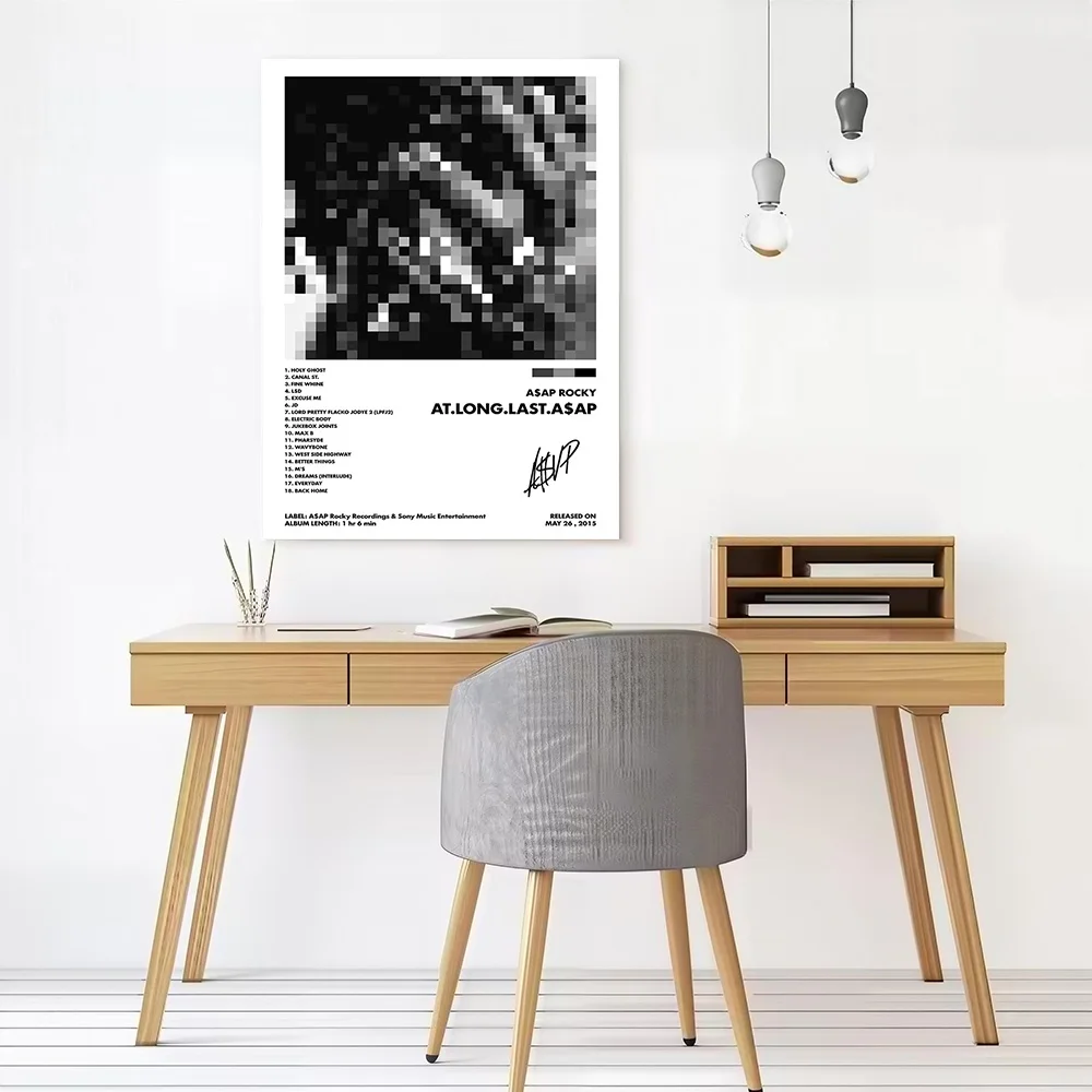 ASAP Rocky At Long Last ASAP Canvas Poster Wall Art Customizable High Quality Printed Picture for Decor Room Home and Decoration