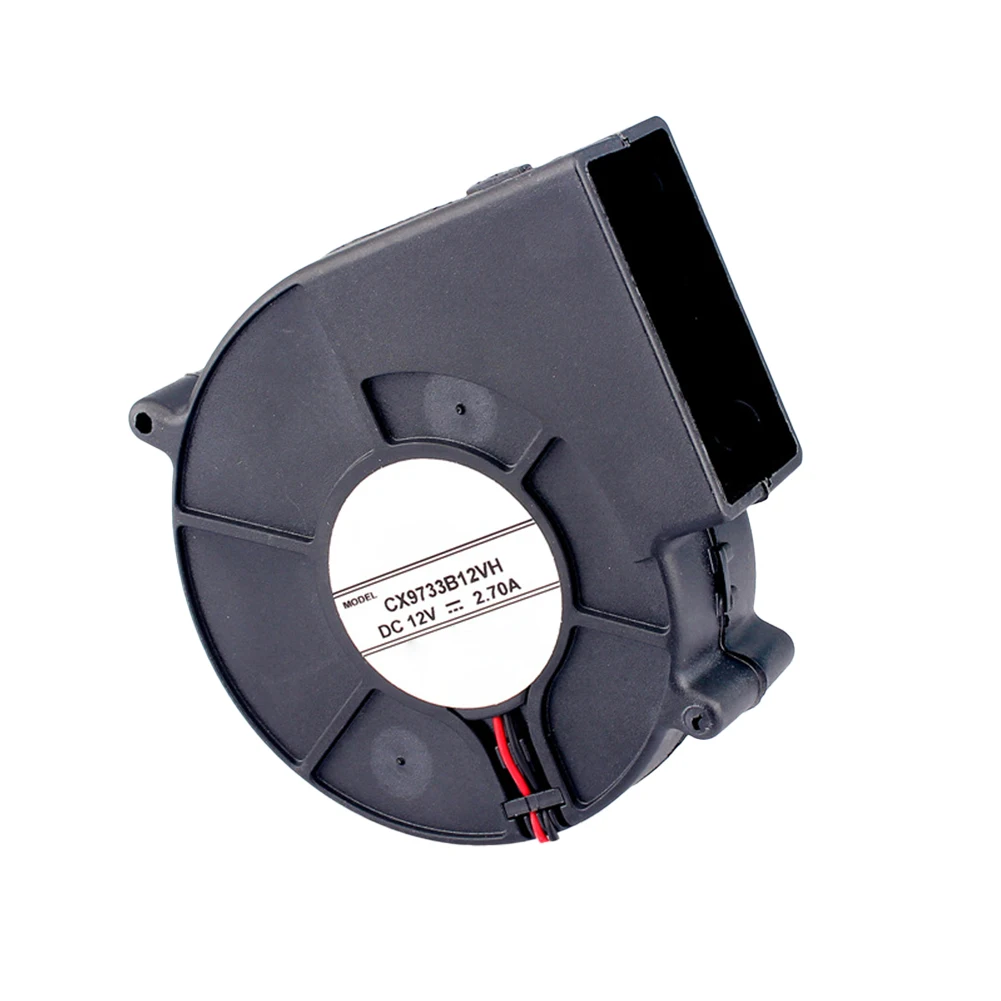 9733 Brushless DC Blower Fan for 12V 24V For Exhaust Systems Featuring Double Ball Bearings and 40dB Noise Level