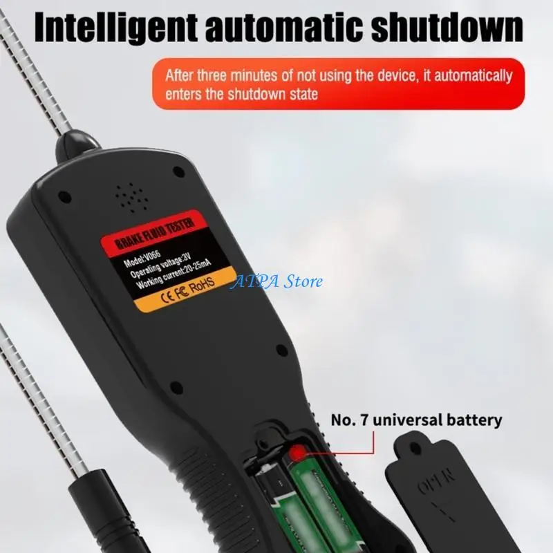 

U13C 12V Oil Quality Check Universal Brake Fluid Tester Car Diagnostic Digital Tester