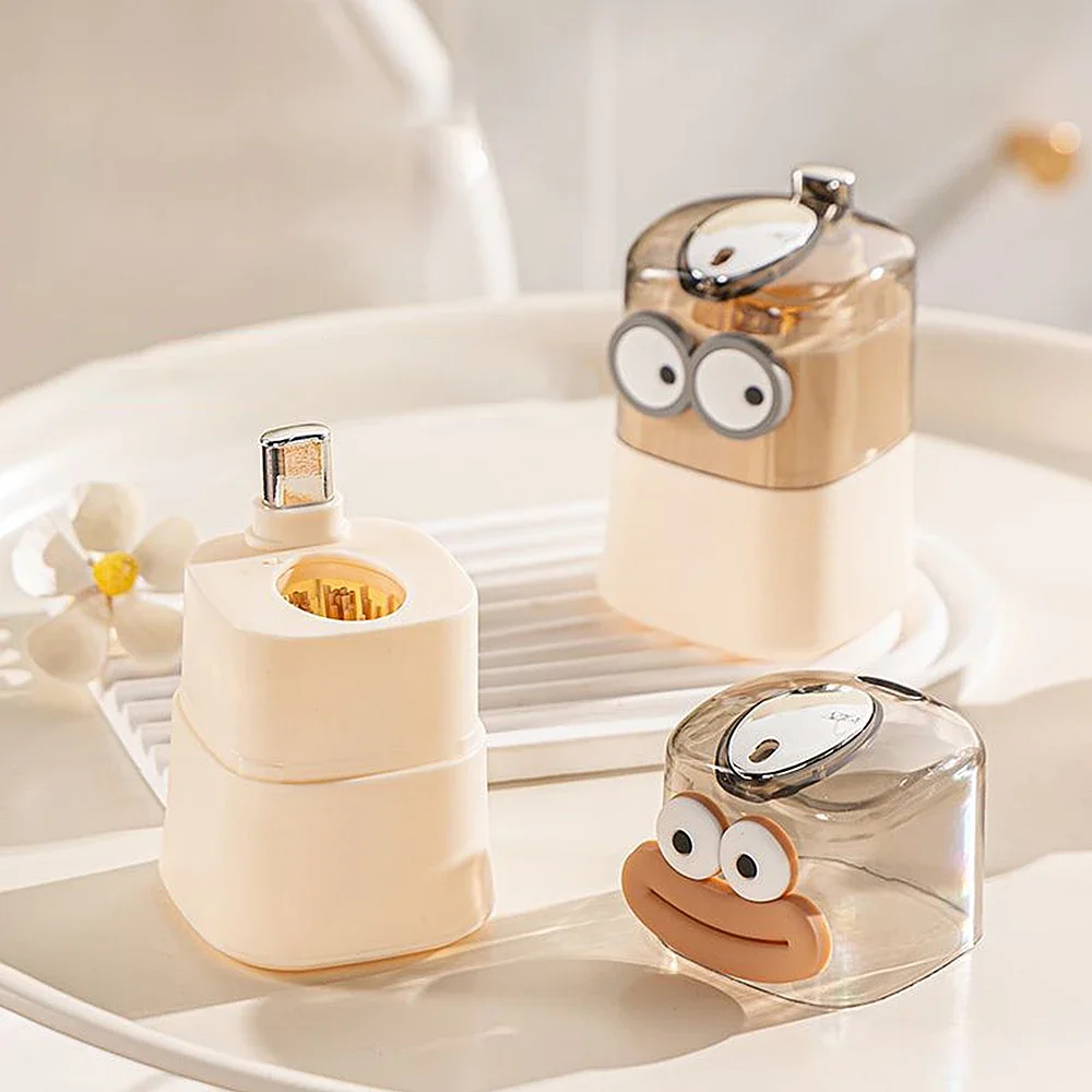 Creative Automatic Pop-up Toothpick Box Push-type Toothpick Holder Home Living Room Dining Room Toothpick Storage Container