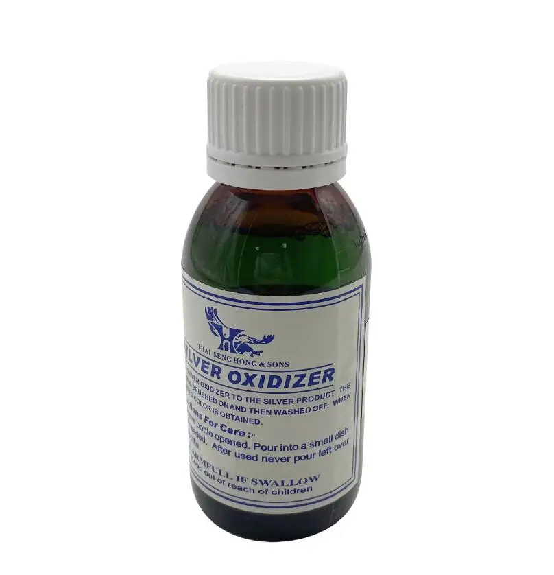 Silver Oxidizer Solution Sterling Blacken 24K Gold Electroplating Water Jewelry Plating Solution Rhodium 100ml