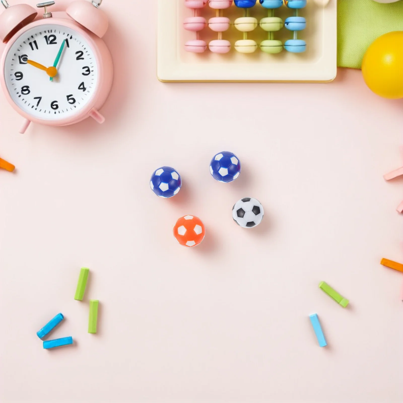 

18Pcs Foosball Table Balls Colorful Mini Soccer Ball Replacements 28Mm for Tabletop Football Kids Family Party