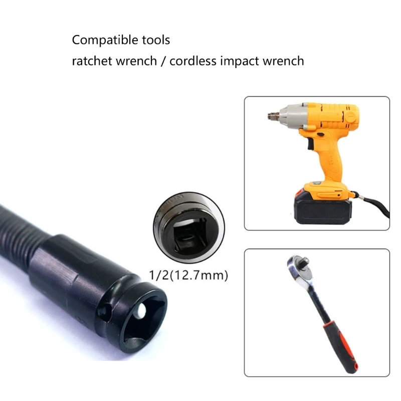 Flexible Extension Bar Flexible Socket Extension Bars 1/2 Inch Driver Flexible Socket Extension Bar Wrench Extension Rod