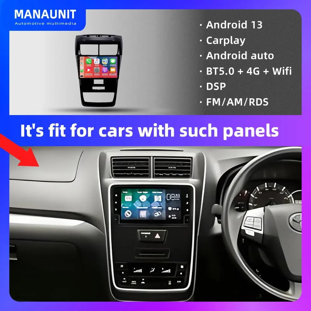 For Toyota Avanza II Xenia 2019 2020 Car Multimedia Player,Carplay,Android Auto,Radio,Navigation,GPS,Stereo,Head Unit,DVD,BT5,4G