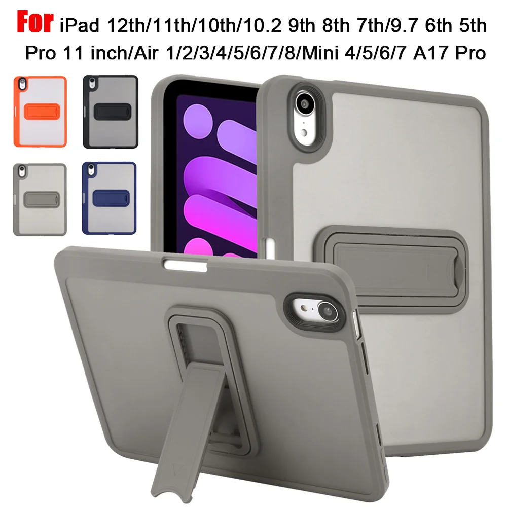 Für iPad 12. A16 11. 10. 7. 8. 9. 10,2" 6. 5. 9,7" Air 4 5 Air 11 Pro11 Standhülle iPad Mini 7 6 5 4 mit Stifthalter