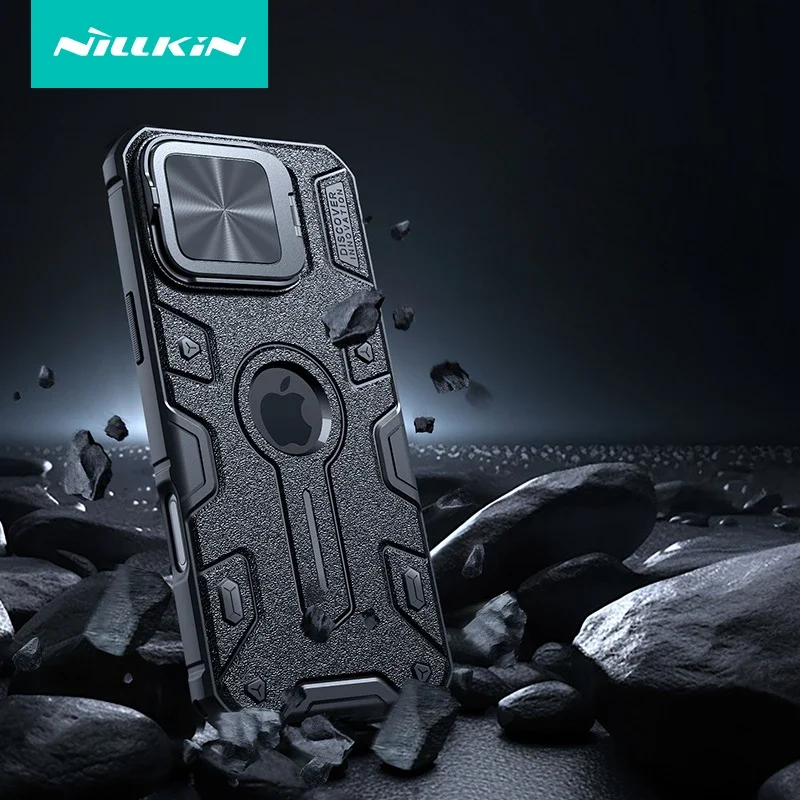 Nillkini Magnetic Phone Case Lens Black Rhino Holder Case FOR Phone16 Pro Max Send a Friend