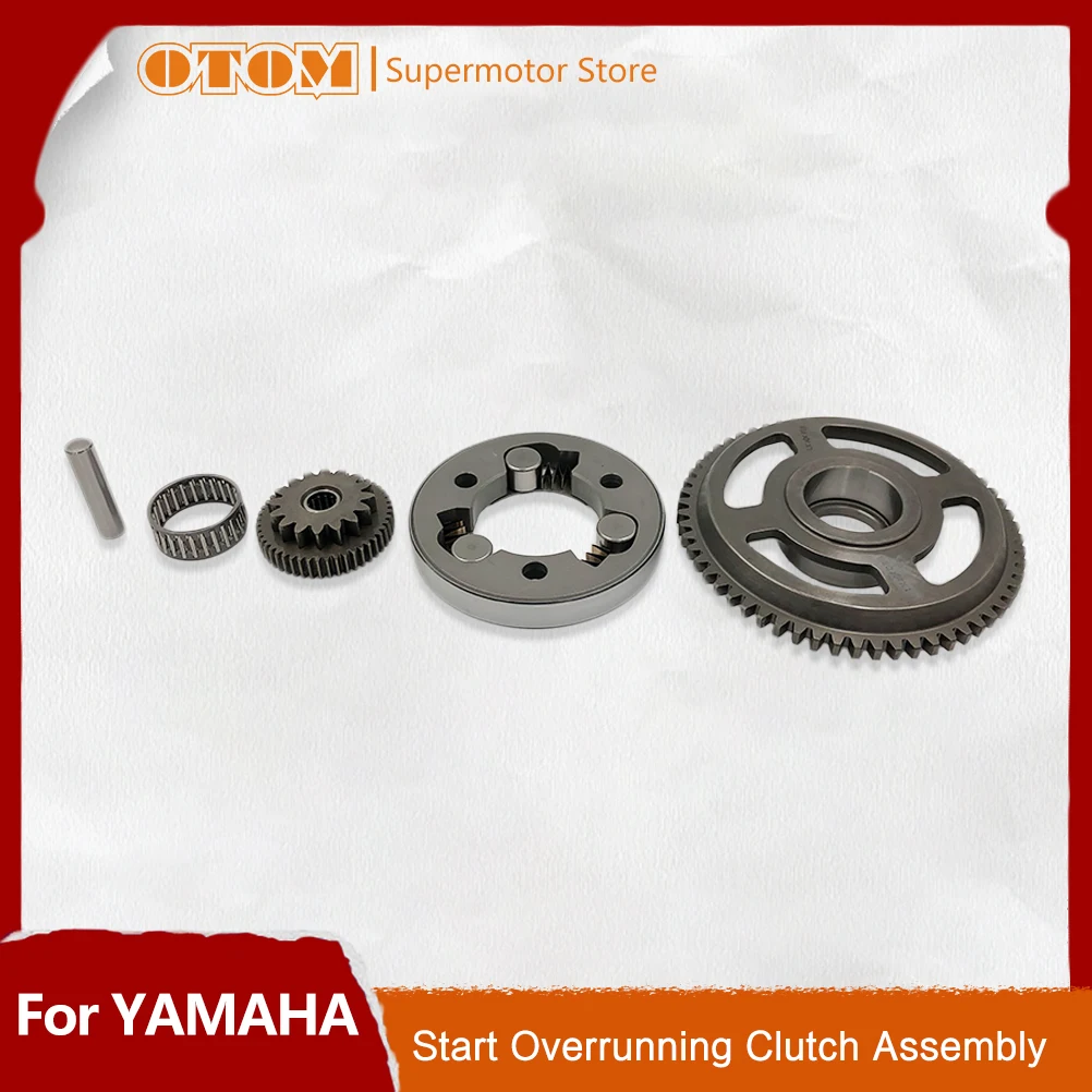 OTOM Motorcycle Electric Starter Clutch Gear Assy Starter Dual Sprocket Needle Bearing Shaft For YAMAHA DT230 MT250 Motocross