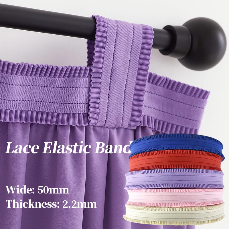 

50mm 1-10Yards Elastic Band for Waistband Clothes Stretch Lace Trims Webbing Belt Elasticity Laces Tapes DIY Sewing Accessories