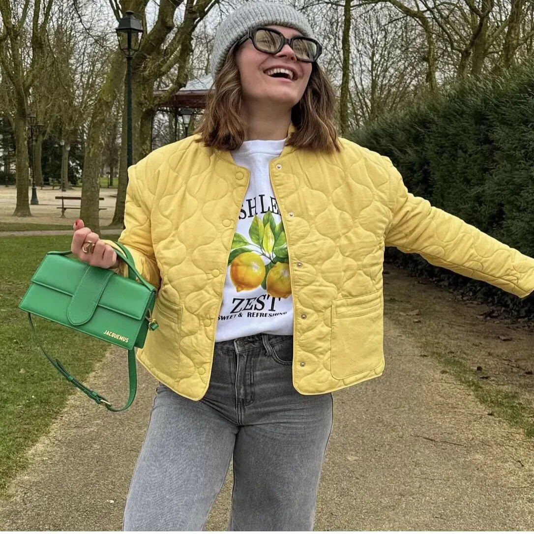 

Faionable Classic Loose Fit Универсальное хлопковое пальто Jaet Sli Lazy Sle Super MOB для похудения сшитое вместе хлопковое пальто