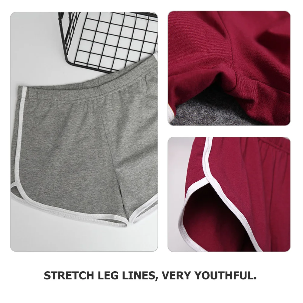 2 قطعة شورت رياضي مريح يسمح بمرور الهواء للنساء لليوجا والجري والصالة الرياضية شورت لياقة بدنية صيفي أنيق وخفيف الوزن #4