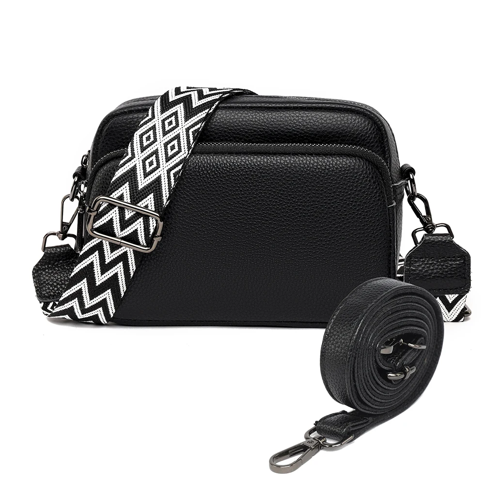 

Women Trendy Crossbody Bag Genuine Leather Shoulder Hobo Bag Zipper Satchel Sling Bag Square Bag Shopping Bag