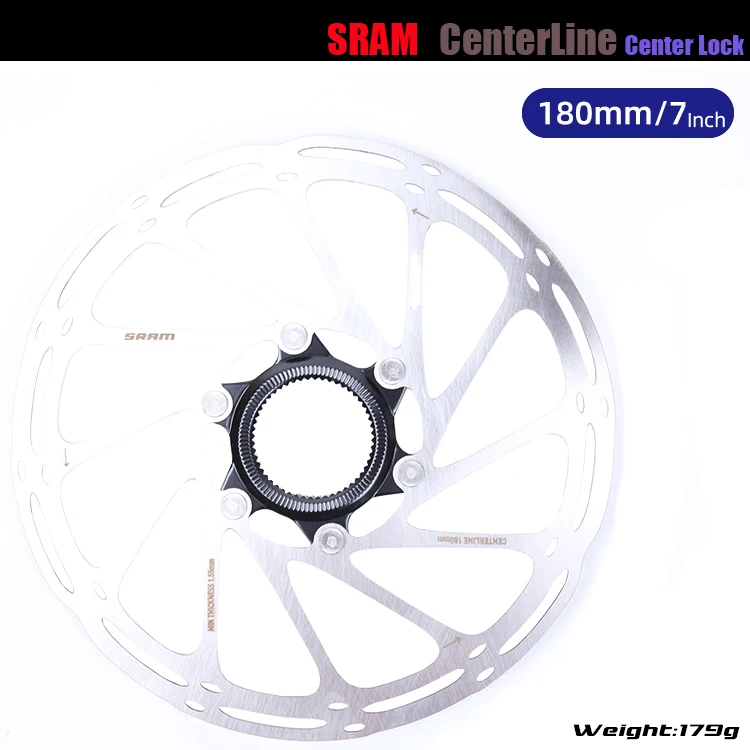 Sram-センターディスクブレーキローター,ロックリングなし,200mm,180mm