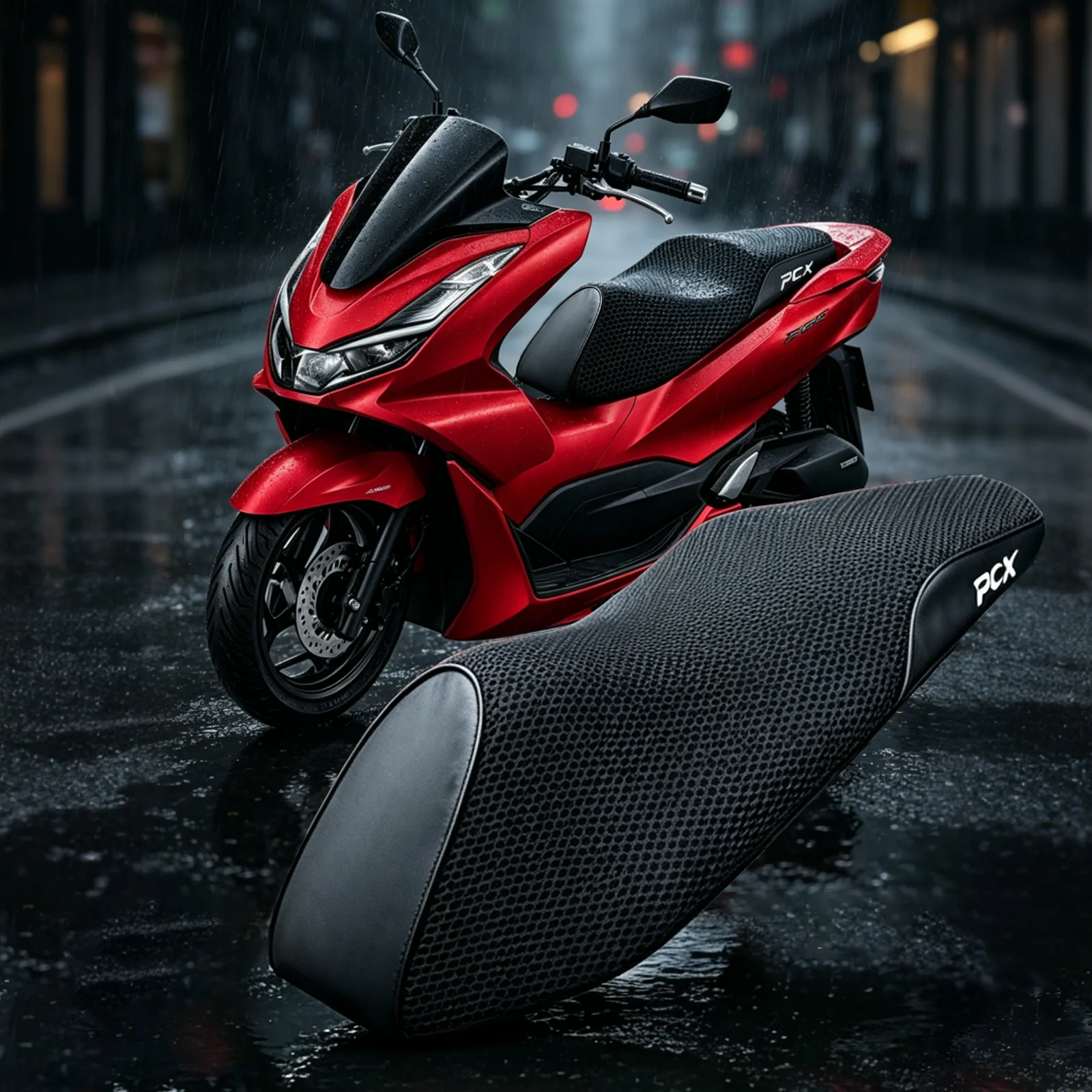 For HONDA PCX160 PCX 160 PCX160I Seat Cover Waterproof Motorcycle 3D Mesh Sun-proof Breathable Seat Cushion Cover Heat Cover Pad