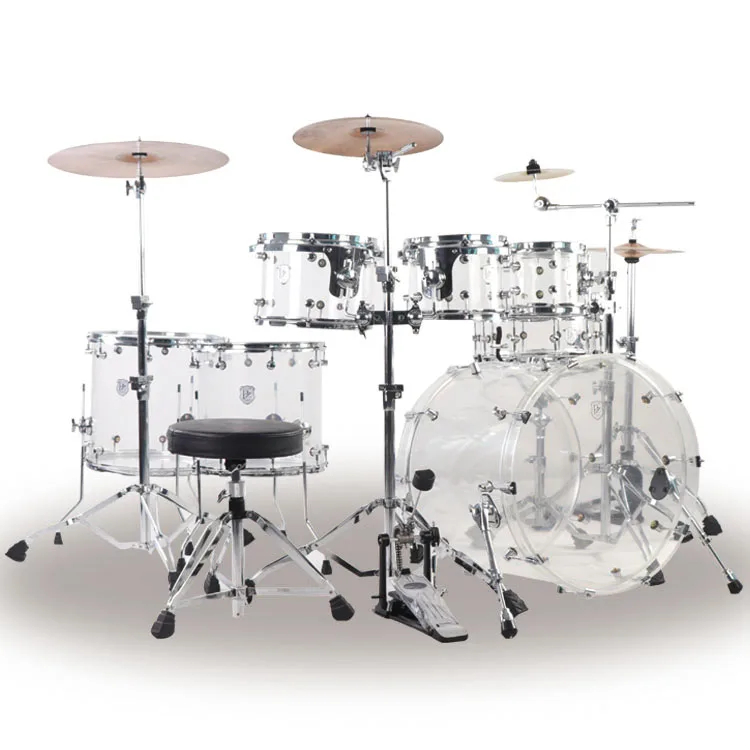 High-quality musical instruments Acrylic 7-piece drum kit