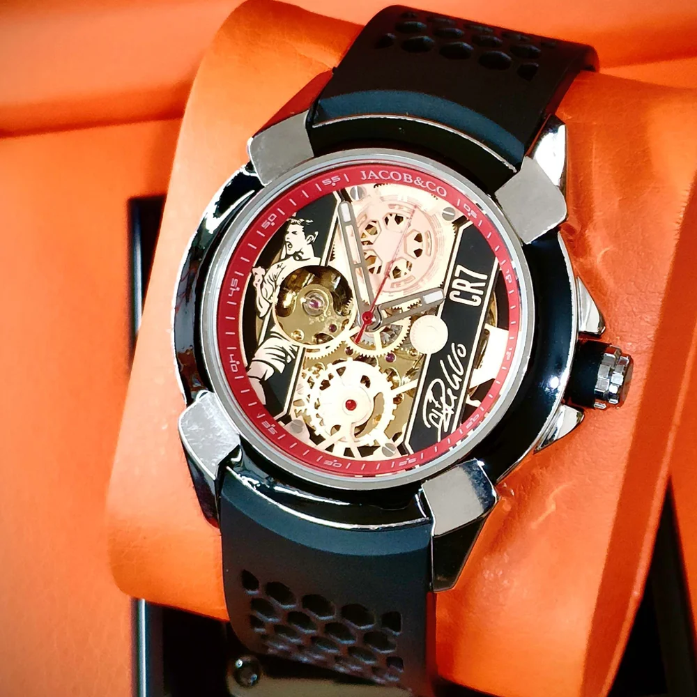 2026 CR07 Hot Jacob & Co Originele Merk Horloges Voor Heren Business Automatische Mechanische Polshorloge Hoge Kwaliteit AAA Mannelijke Klokken