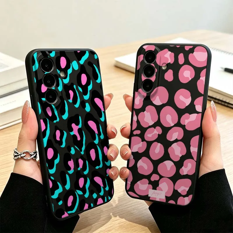 Leopard Print Pattern For Samsung Galaxy A73 A71 A56 A55 A54 A53 A52 A50 A40 A37 A36 A35 A32 A31 Phone Case Cover