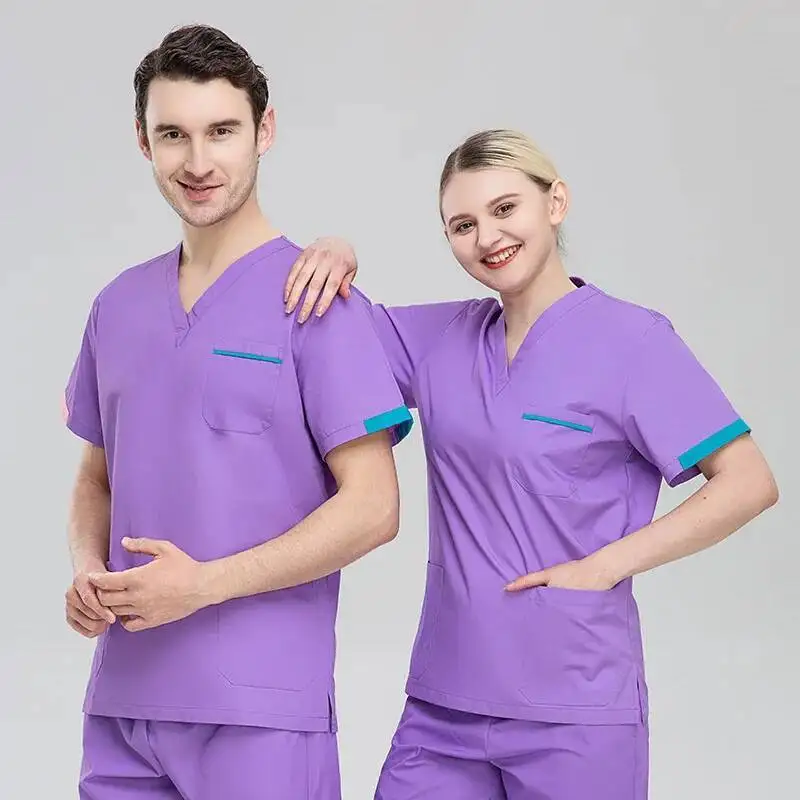 Hand Washing Clothes Female Dentist S Short Sleeved Summer Pet Room Surgical Gowns Clinic Nurse Gowns