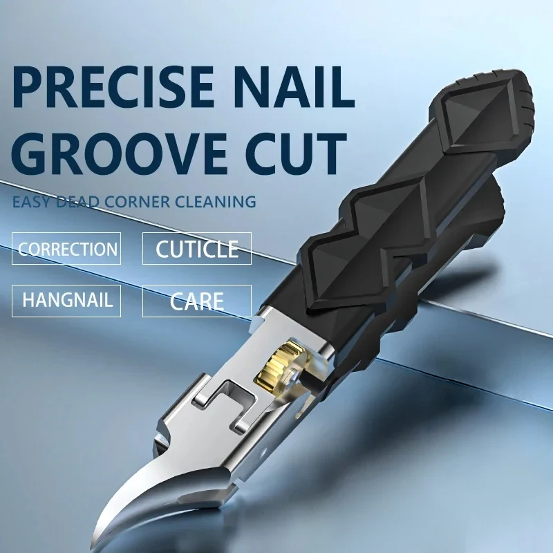 Super sharp angled nail clipper with lock switch, super sharp nail groove nail scissors, dead skin and spiky nail clippers, serr