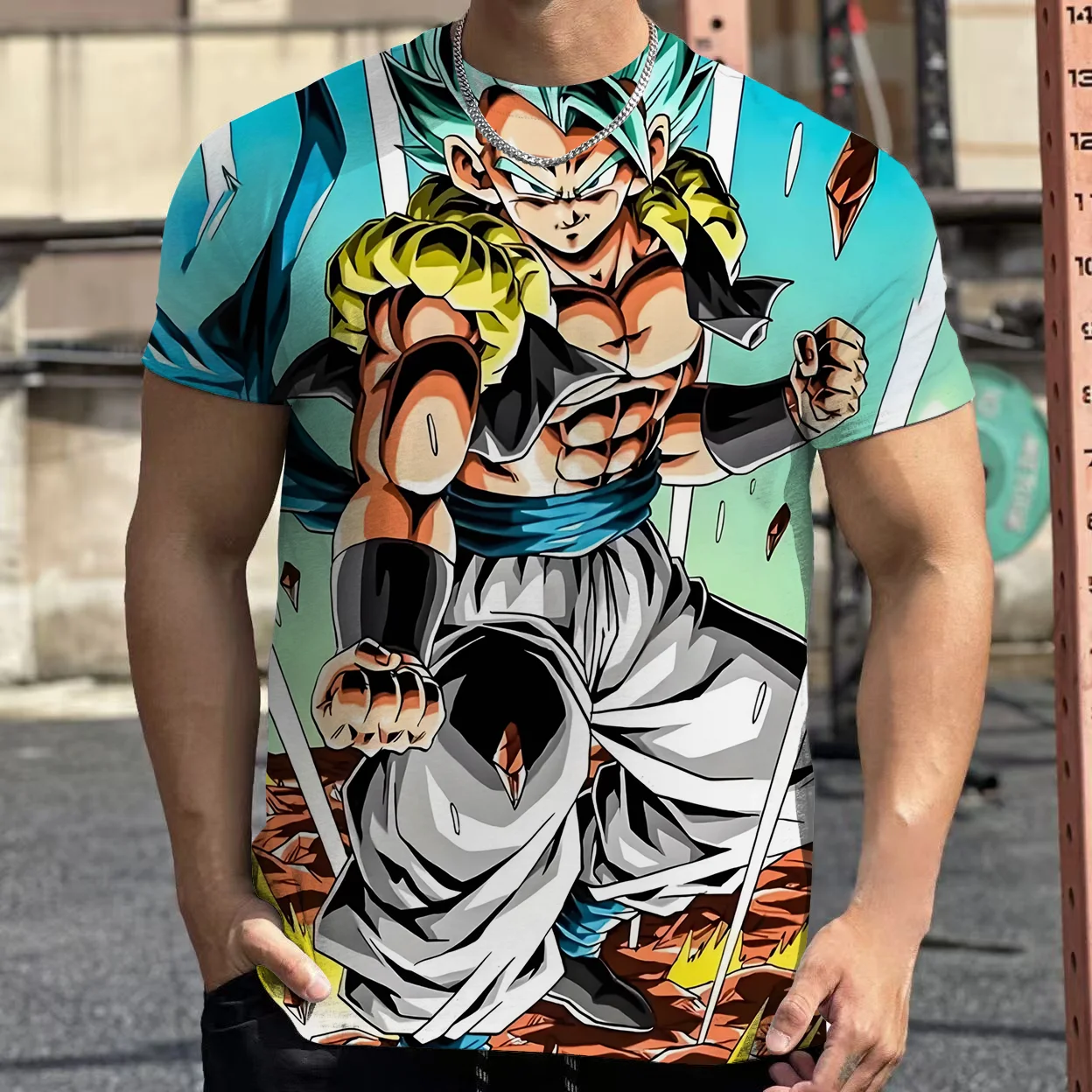 

Japanese Anime Dragon Ball Print T Shirt Men Vintage Washed Tshirt Short Sleeve Cotton Tops Tee Harajuku Hip Hop Kids Streetwear
