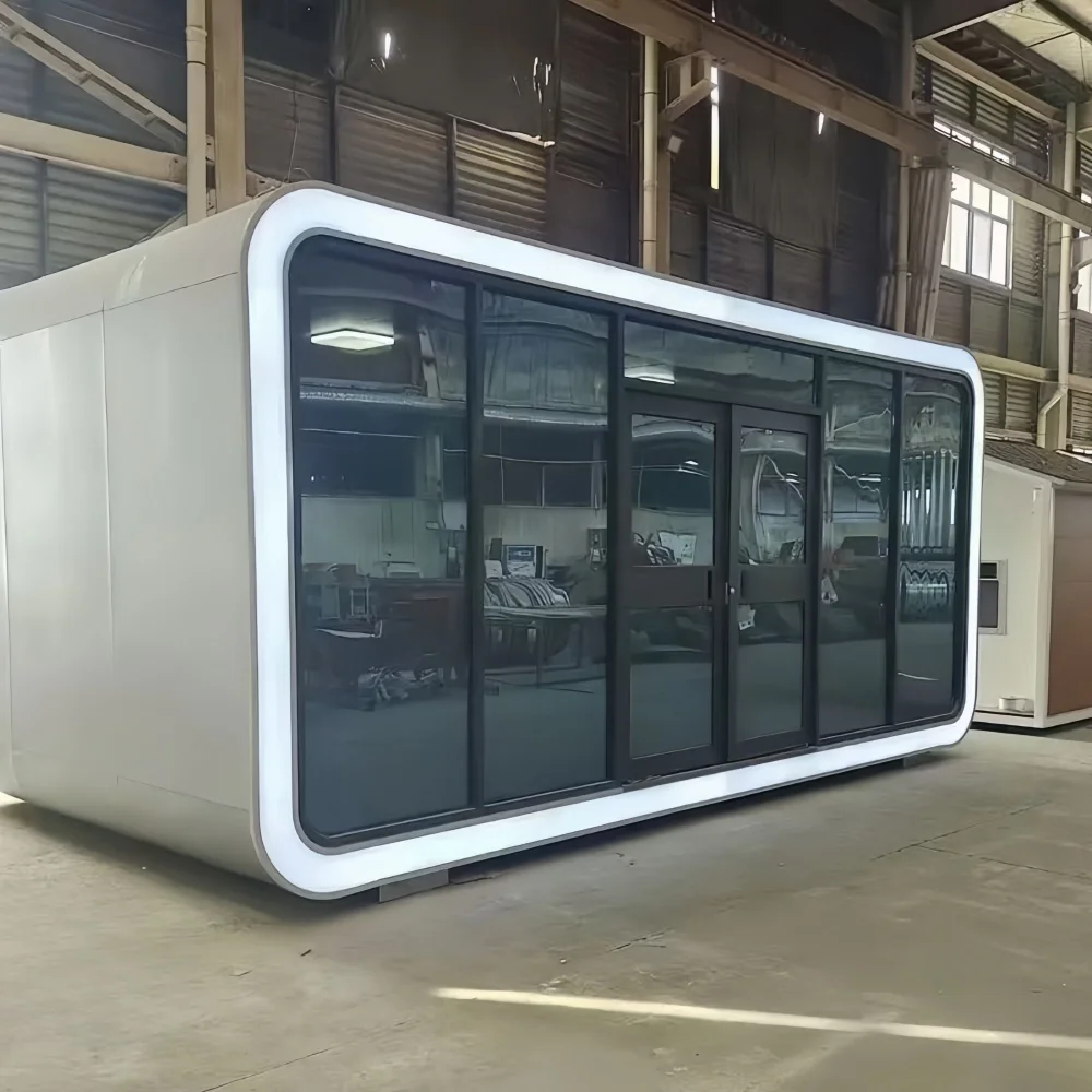 Outdoor Prefabricated Steel Container House Acoustic Soundproof Garden Pod for Home Office Apple Cabin Security Villas Hotels