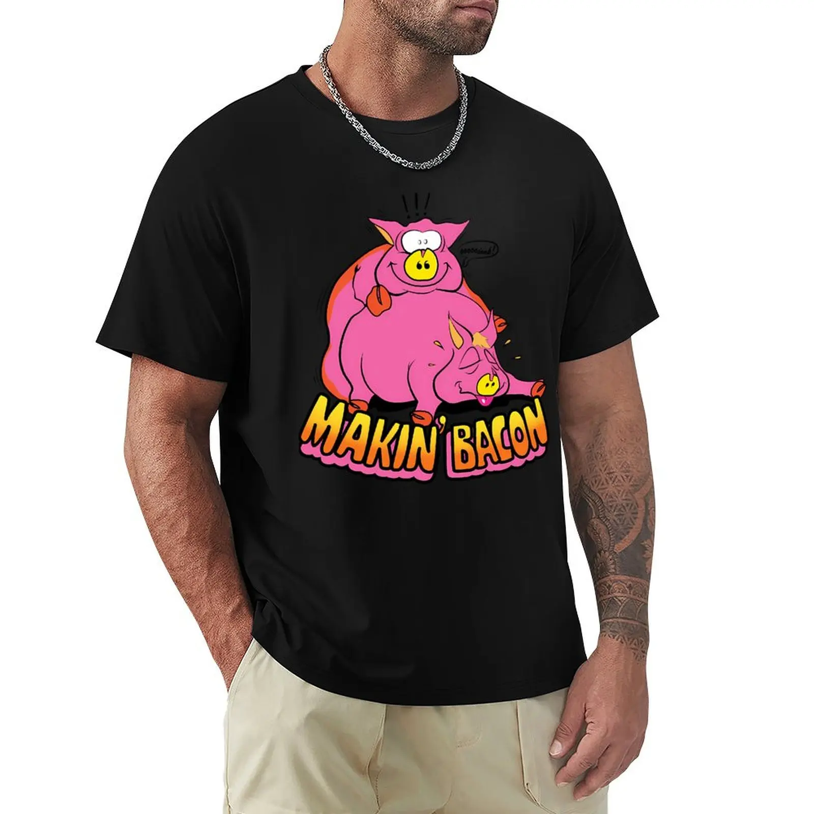 

Makin Bacon T-Shirt fashion shirts rapper graphic tees gifts for boyfriend mens tall t shirts