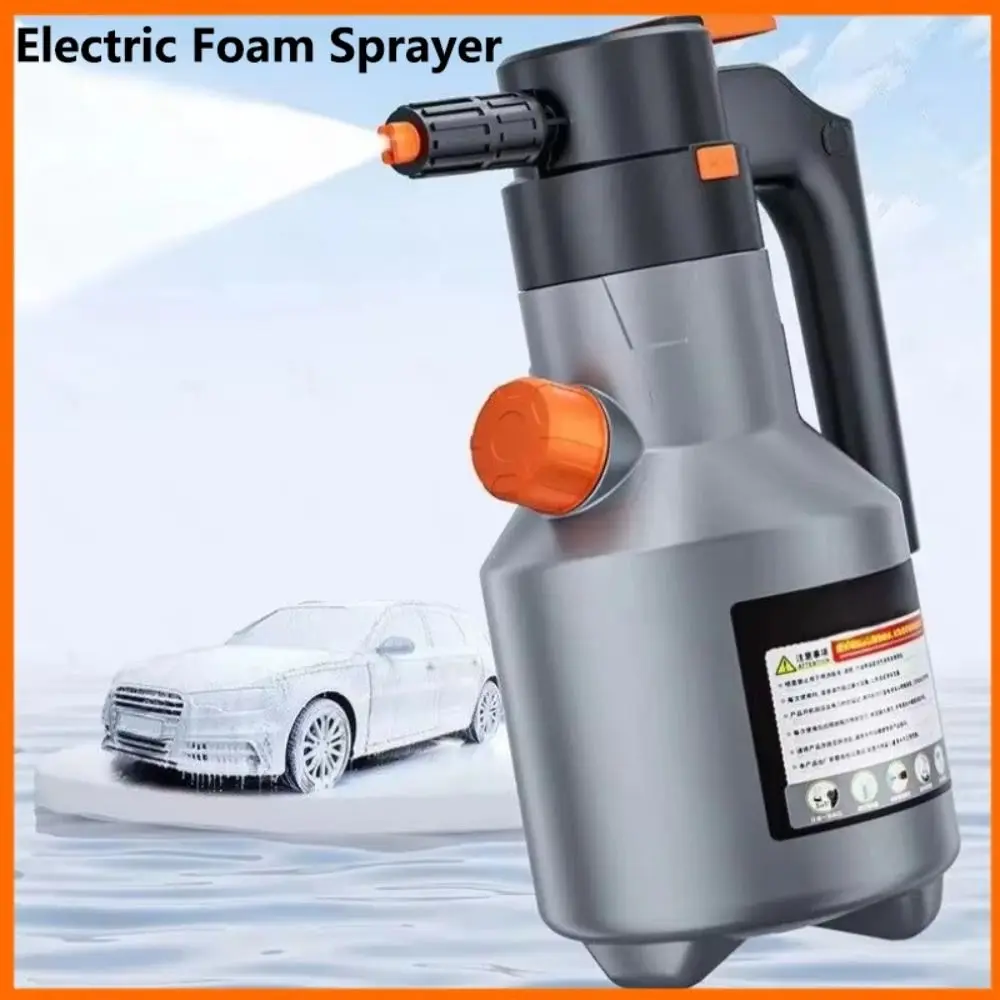 

2L Electric Foam Sprayer High Pressure Handheld Hand Pump Foam Sprayer Large Capacity Rechargeable Motorized Car Wash Sprayer
