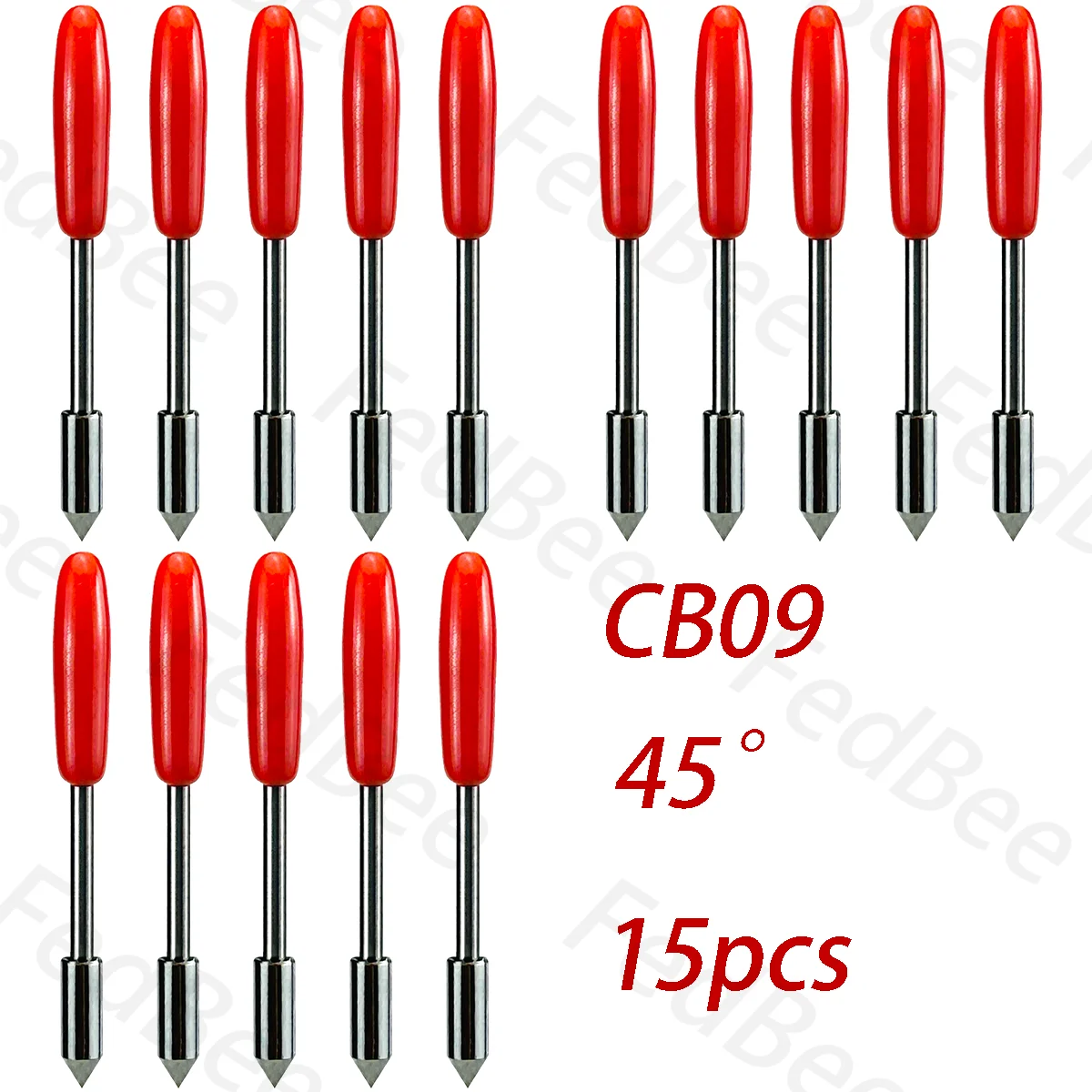 

Universal 15pcs CB09 CB09U 45 Degree Blade for Silhouette Cameo 3 2 1 Portrait 2 1 Curio Graphtec With Springs High Quality