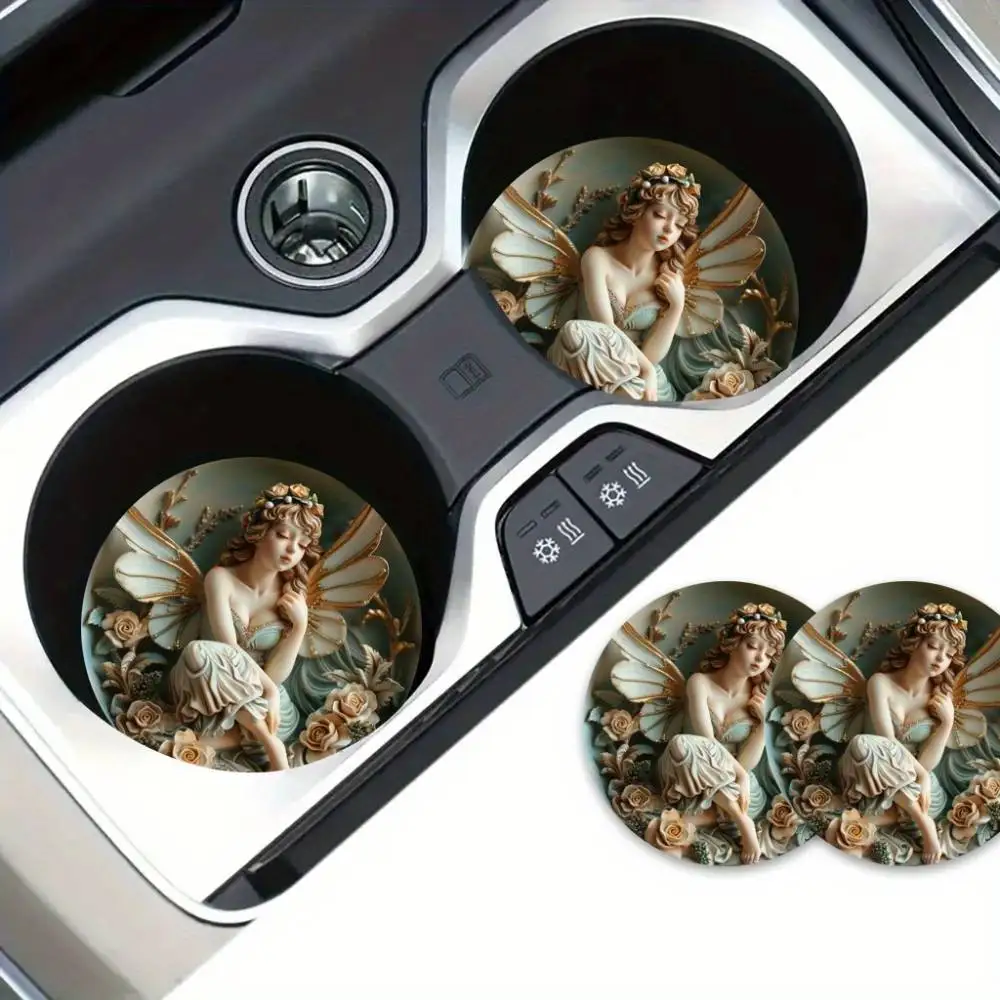 Poison Ivy EVA Car Coasters Visionary Style Auto Decor Wedding Ornament & Souvenir Gift