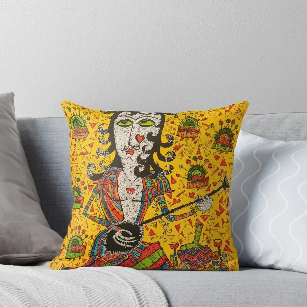 

A woman with green eyes by tara mokhtari Throw Pillow Decorative pillow case Elastic Cover For Sofa pillow